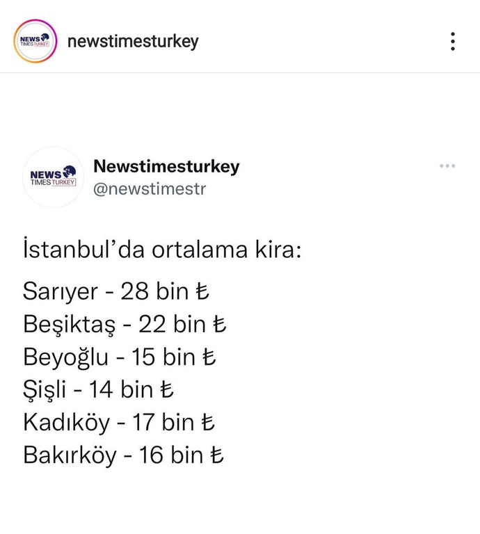 Bu kiralar da ne böyle! İstanbuldaki ortalama kiraları gördünüz mü?