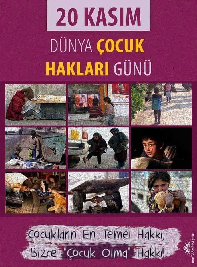 20 Kasım Dünya Çocuk Hakları Gününde sizce çocukların en temel hakları nelerdir?