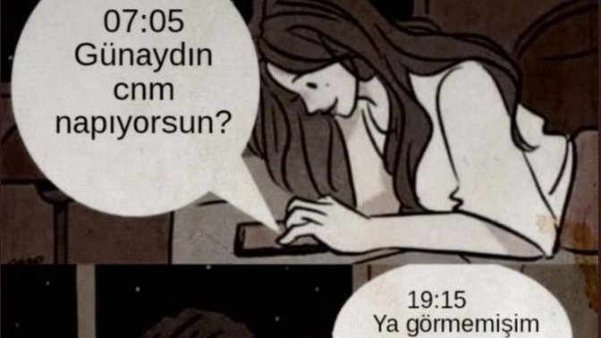 Geç mesaj yazan insanlara sinir olur musunuz?