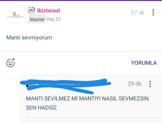 Mantı sevmeyen bir insan, hamsi yemeyen bir karadenizli düşünülebilir mi?