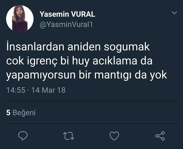 İnsanlardan aniden soğumak gibi bir huyunuz var mı?
