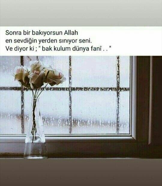 Sınandığımızı biliyoruz bu dünya hayatında?