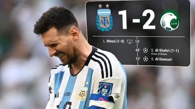 Dünya Kupası'nda büyük sürpriz! Arjantin, Suudi Arabistan'a 2-1 mağlup oldu! Ne düşünüyorsunuz?