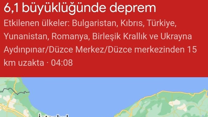 Düzce'de deprem oldu hissettiniz mi?