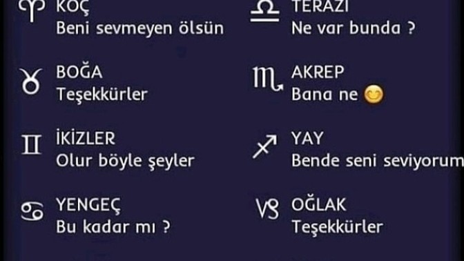 "Seni seviyorum" cümlesinin burcuna göre karşılığı nedir?