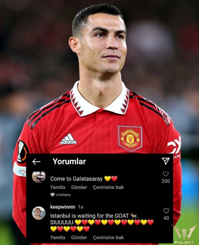 Cristiano Ronaldo Galatasaraya gel yorumunu beğendi! Onu Türkiyede görmek ister miydiniz?