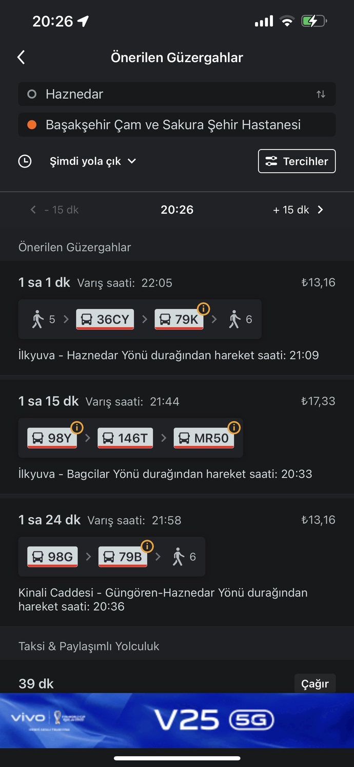 Güngören'den Başakşehir Çamsakura hastanesine nasıl giderim?