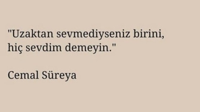 Siz hiç uzaktan sevdiniz mi?