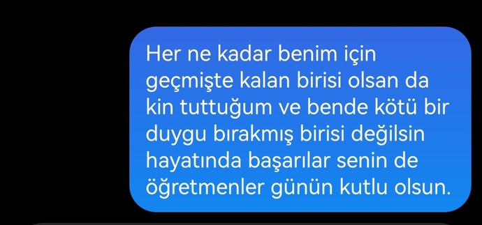 Eski sevgilimin öğretmenler gününü kutladım ve cevap yazmadı bana kinli mi?