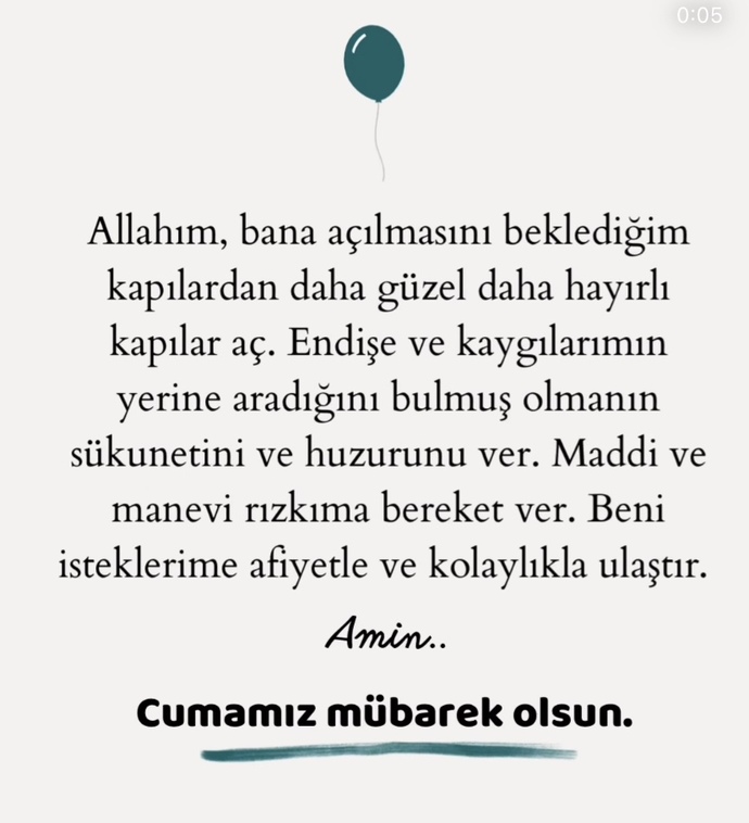 Cuma mesajı atıyor musunuz?