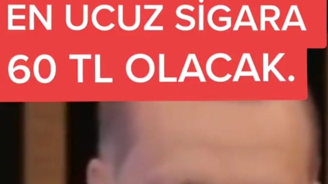 Yeni yılda en ucuz sigara 60 TL olacakmış içmeye devam edecekmisiniz?