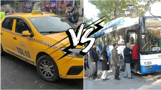 Taksiciler Odası Başkanı: Taksi toplu taşımadan ucuz! Sizin tercihiniz toplu taşıma mı taksi mi?
