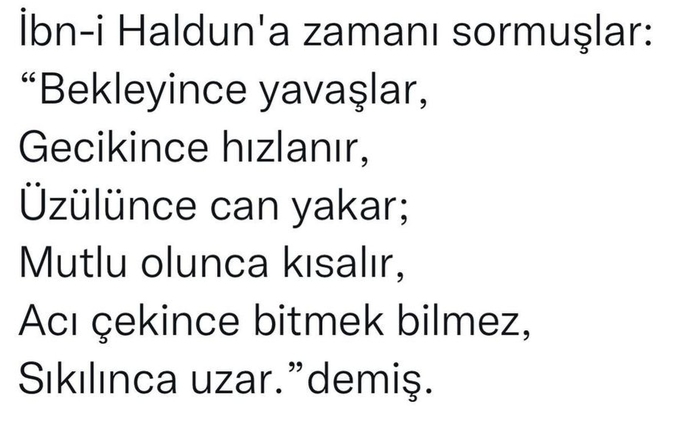 Size göre zaman nedir? Zamanınızı nasıl değerlendiriyorsunuz?