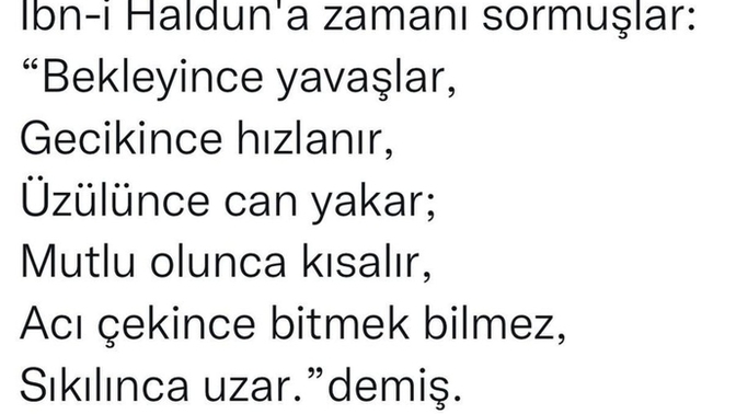 Size göre zaman nedir? Zamanınızı nasıl değerlendiriyorsunuz?
