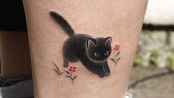 Kedi dövmeleri çok tatlı değil mi?