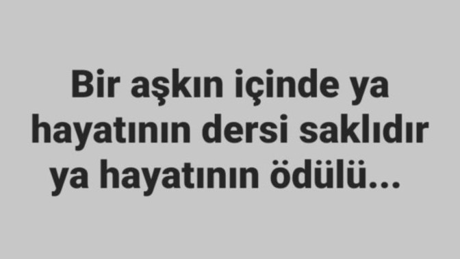 Aşık olmak ödül müdür yoksa ceza mı?
