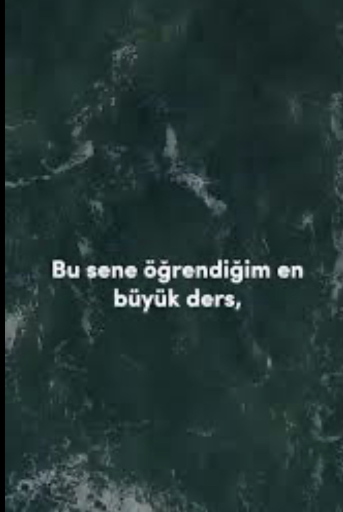 Bu sene öğrendiğin en büyük ders ne oldu?