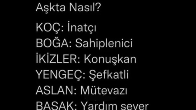 Burcun aşkta nasıl?