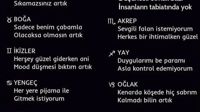Burcunuzun iç sesi neler diyor? Burcunuz hangisi?