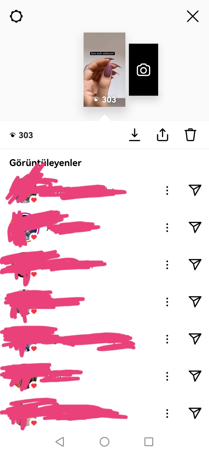 Instagram storylerine sık beğeni atar mısınız?