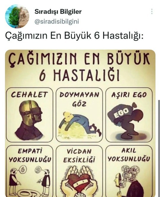 Çağımızın en büyük hastalığı ne sence?