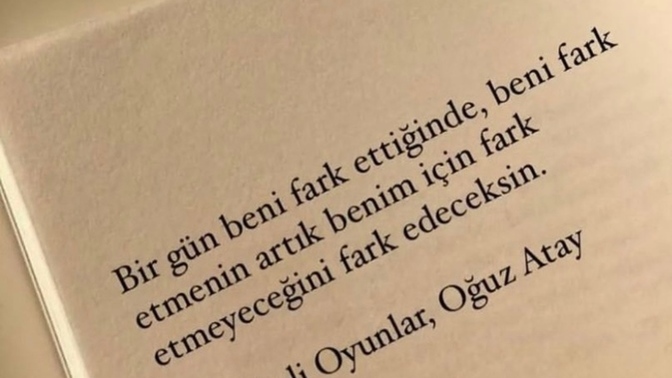 Sizi farketmesini istediğiniz birileri var mı?