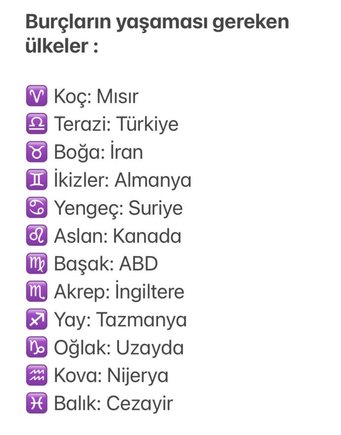 Burcuna göre hangi ülkede yaşamalısın?