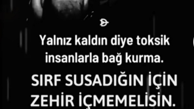 Sırf susadın diye zehir içermisin?