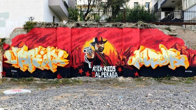 İstanbul Maltepe'de yapılan RDR2 graffiti çalışması! Çok güzel olmamış mı?