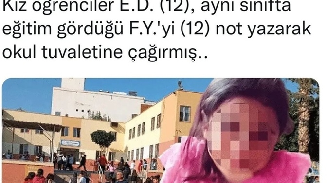 Mersinde 12 yaşındaki kız öğrenci arkadaşını öldürmüş. Çocuklardaki bu şiddet olayları çok korkunç nasıl önlenecek bunlar?