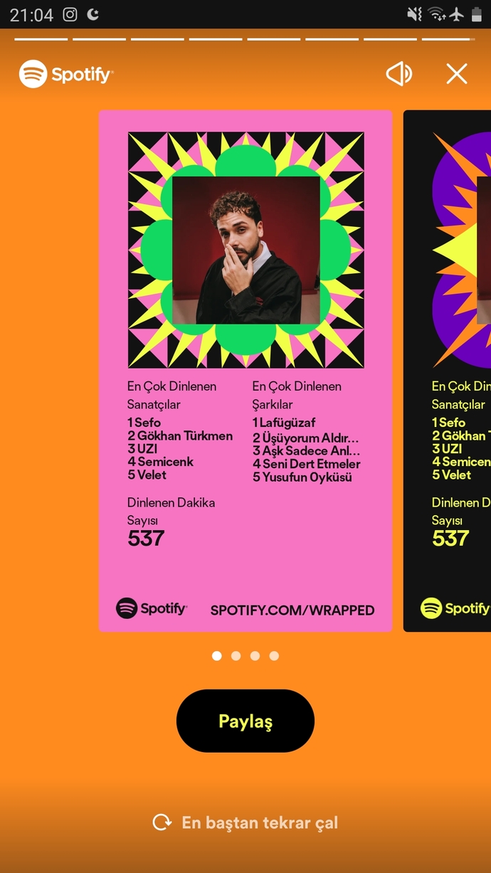 Sizin Spotify özetiniz de benimki kadar alakasız mı?