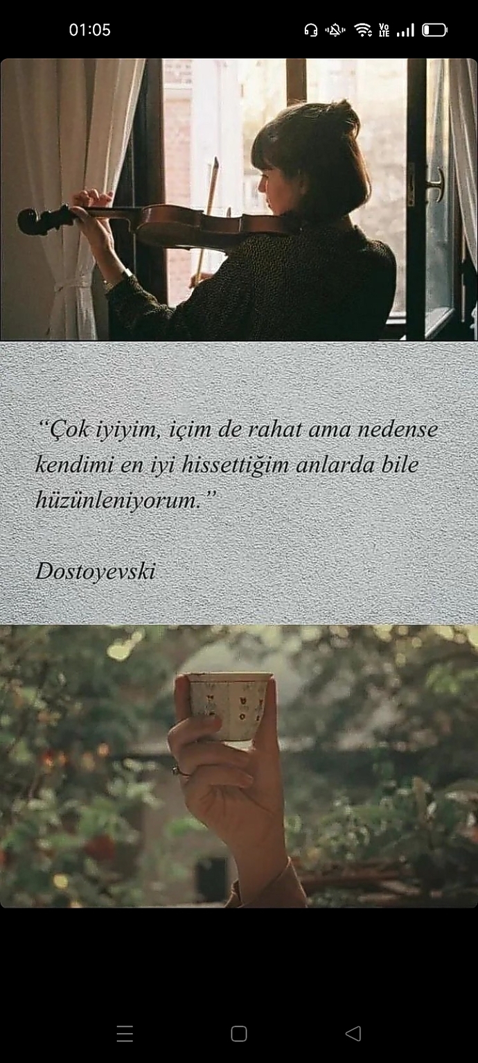 İyi hissettiğin anlarda bile hüzünlenir mi insan?