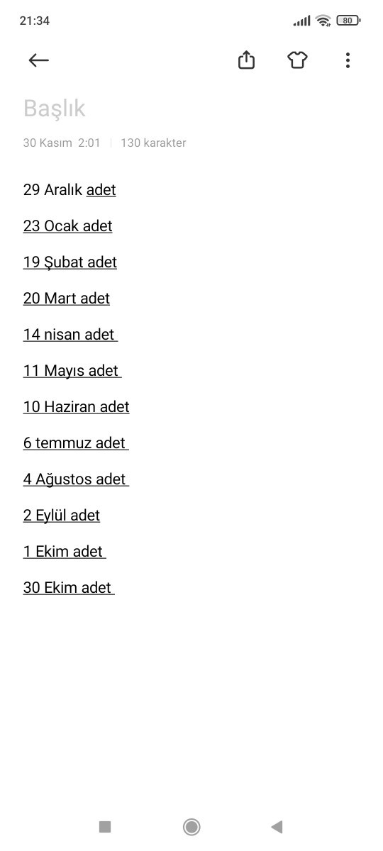 Sizce bu adet takvimine göre adetimin gecikmesi normal mi?