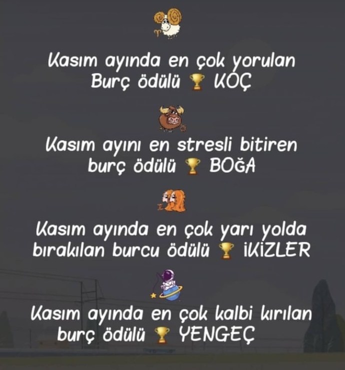 Burçlar kasım ayını nasıl bitirdi?