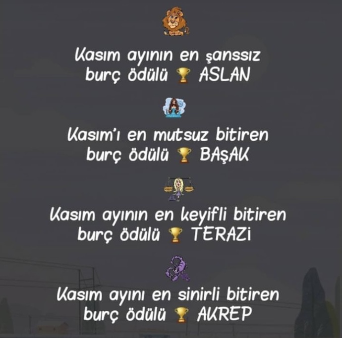 Burçlar kasım ayını nasıl bitirdi?