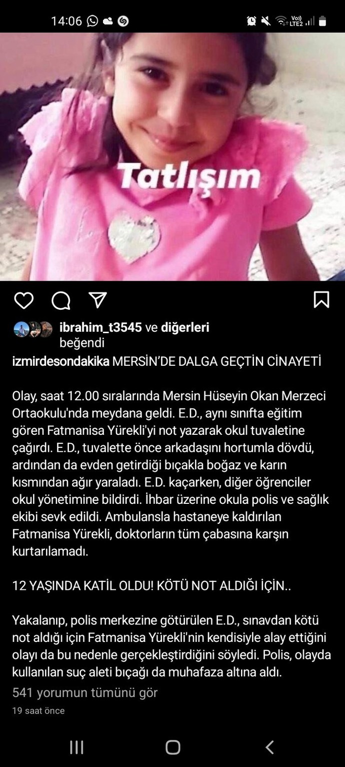 12 yaşında bir katil?