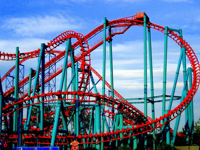 Rollercoastera binecek cesaretiniz var mı?