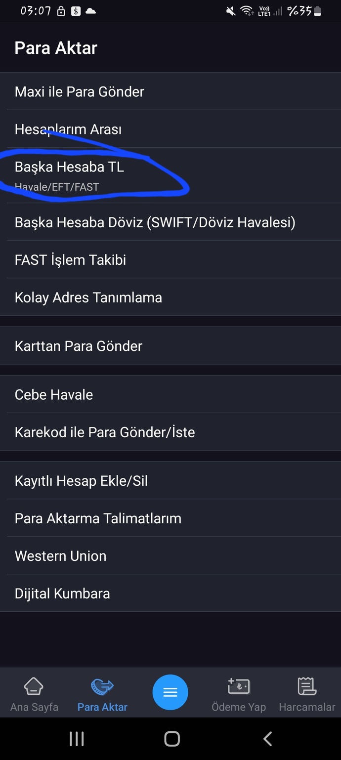 Ben iş bankası kullanıyorum benim arayüzüm böyle