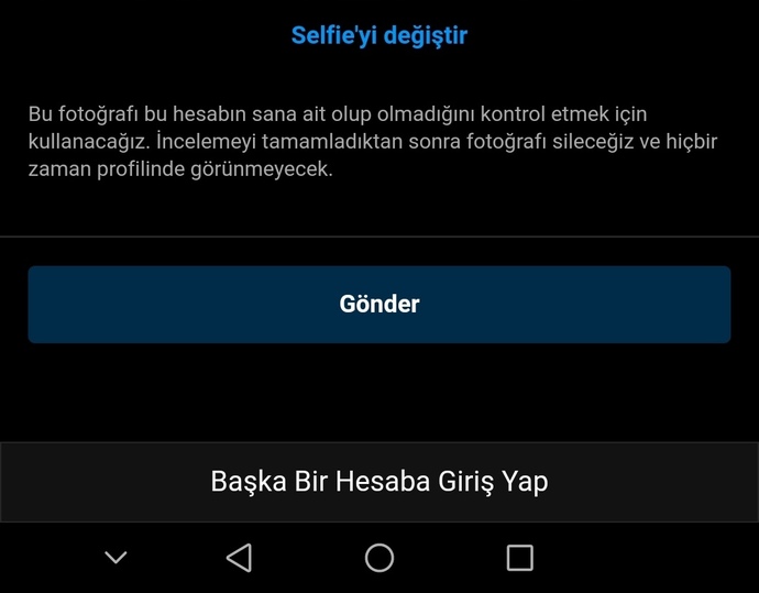 İnstagram selfie istiyor?