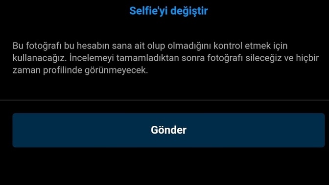 İnstagram selfie istiyor?