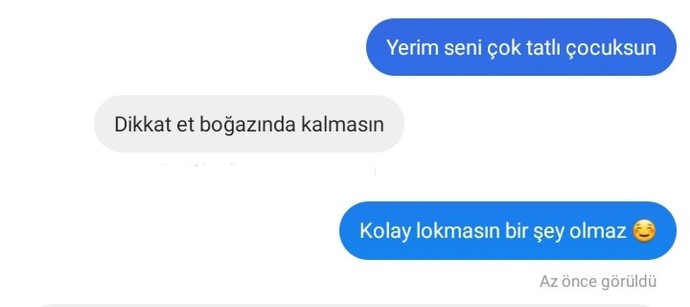 Yanlış bir şey mi söyledim neden görüldü attı?