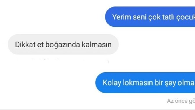 Yanlış bir şey mi söyledim neden görüldü attı?