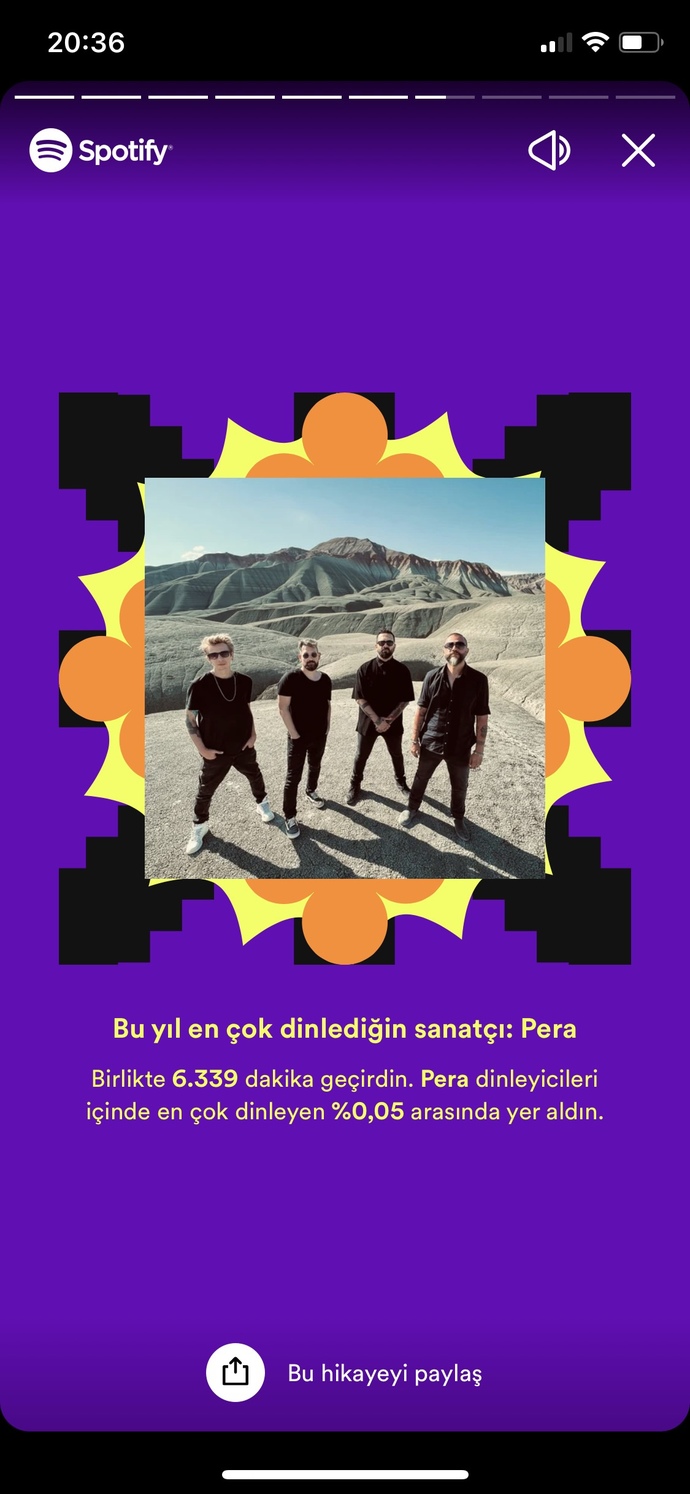 En çok dinlediğiniz şarkı hangisi veya dinlediğiniz grup?