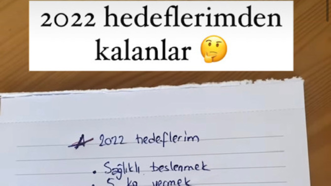 2022 yılı için koyduğun hedeflerden kaçını gerçekleştirebildin?