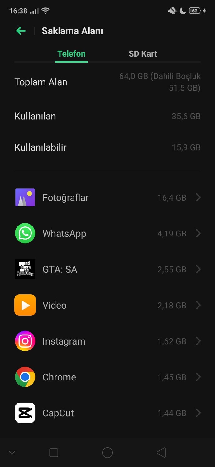Fotoğraflar aşırı fazla yer kaplıyor, ne yapmalıyım?
