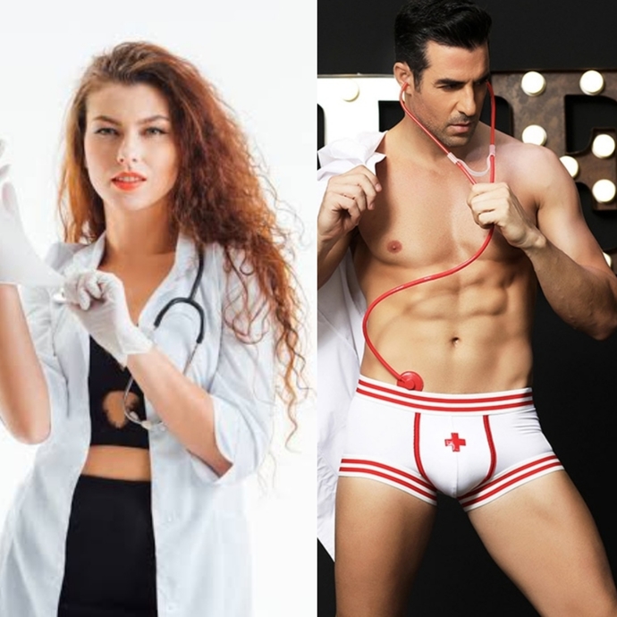 Hastanede üniformalı hemşireler ya da doktorlar sizinde hayal gücünüzü süslüyormu acaba?