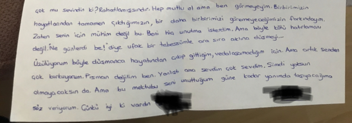 Böyle bi mektup aldım napmalıyım sizce 1 haftadır düşünüyorum?