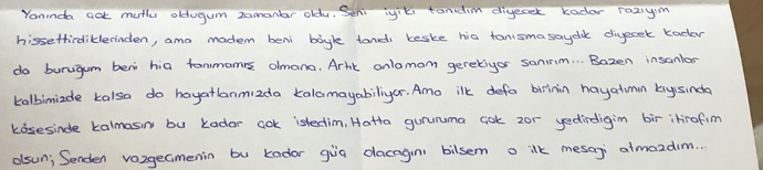 Böyle bi mektup aldım napmalıyım sizce 1 haftadır düşünüyorum?