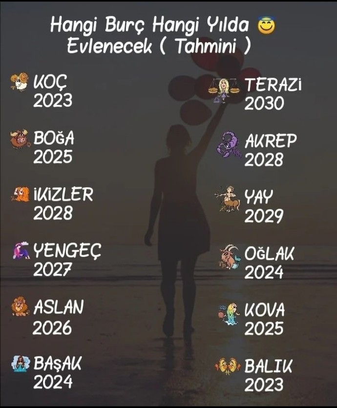 Burcuna göre hangi yıl evleneceksin?