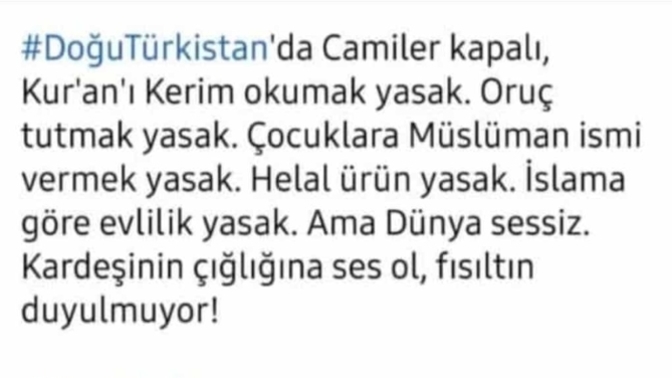 Doğu Türkistan'daki bu zulmü kime şikâyet edip durdurabiliriz?
